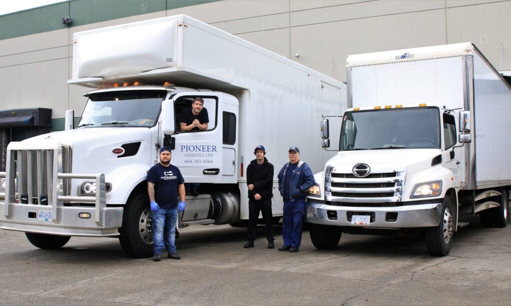 moving in front of moving trucks