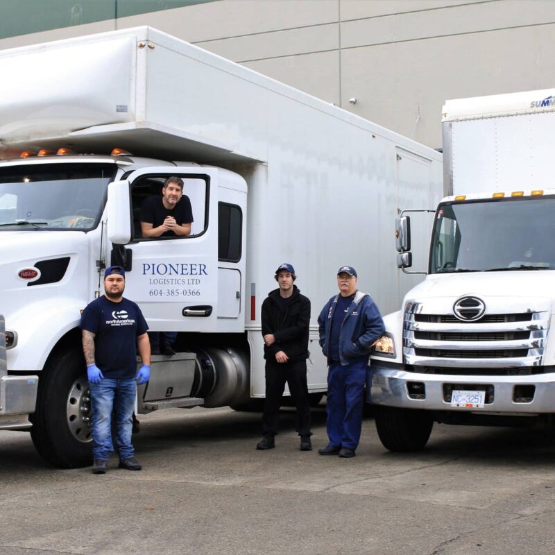 moving in front of moving trucks